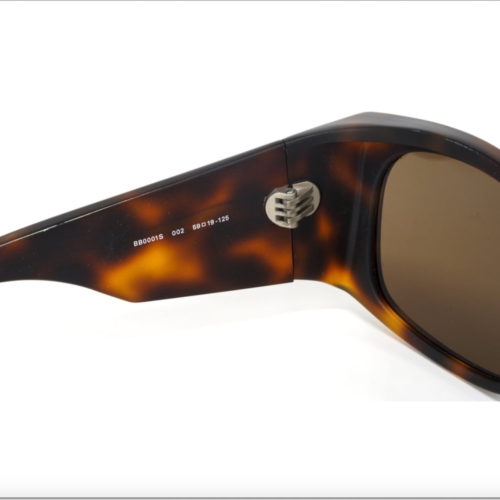 Balenciaga Unisex Sunglasses Wraparound Havana BB0001S-002 59 - Picture 10 of 13